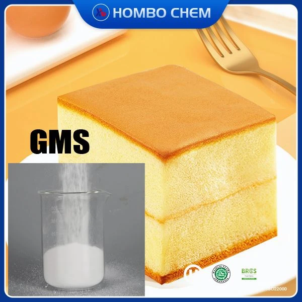 Emulsifyan Manje Glycerol Monostearate Gms E471 CAS 31566-31-1 nan pwodwi boulanjri